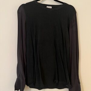 Brunello Cucinelli Dark Grey Long Sleeve Women's Top